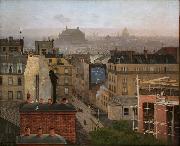 Antonin Chittussi Paris as Viewed from Montmartre oil painting